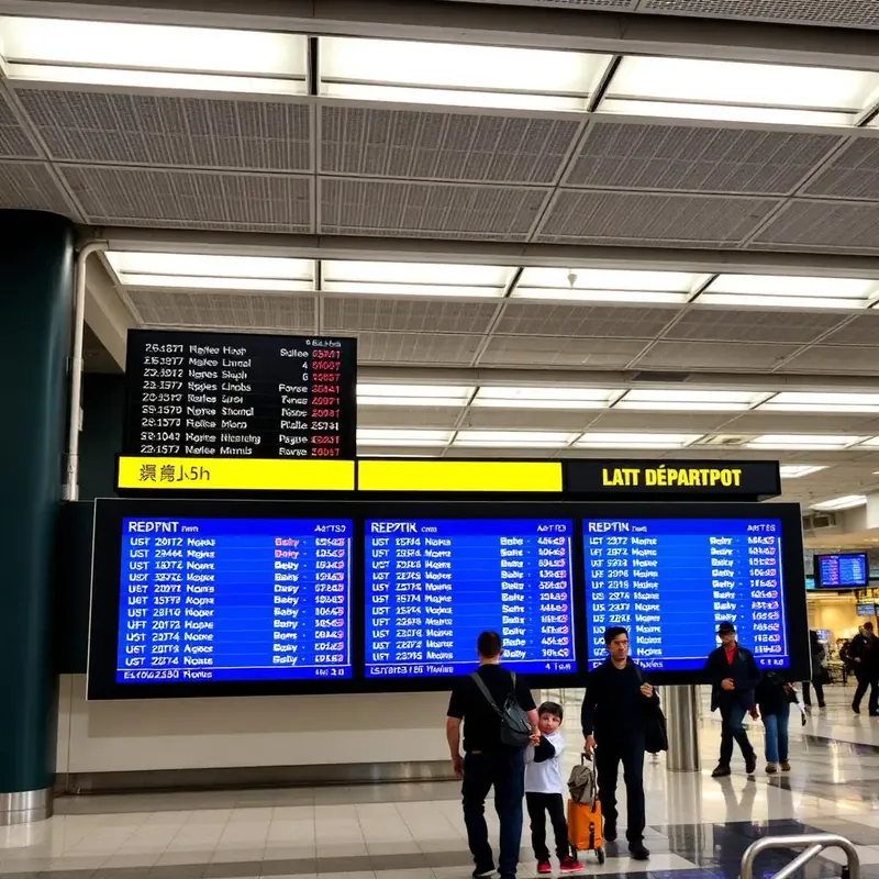 Transportation digital signage example 2