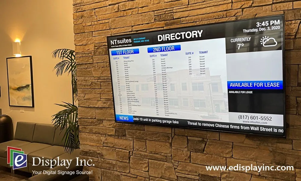 Digital Building Directory: NT Suites