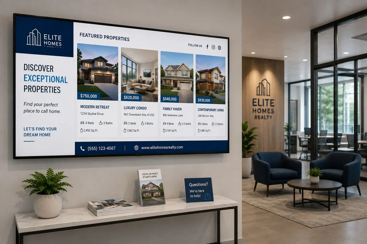 Real Estate digital signage